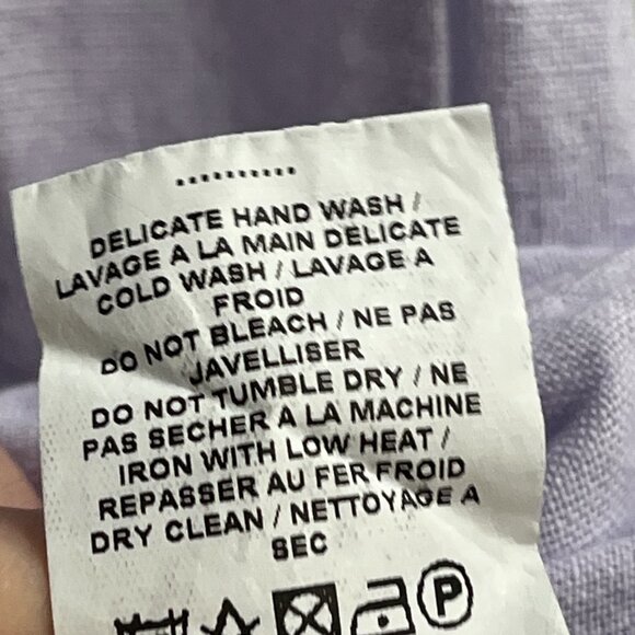 Bella Ambra Dress Womens M Purple Lilac Linen Blend Tiered Midi Beachy Cottage - Picture 7 of 10